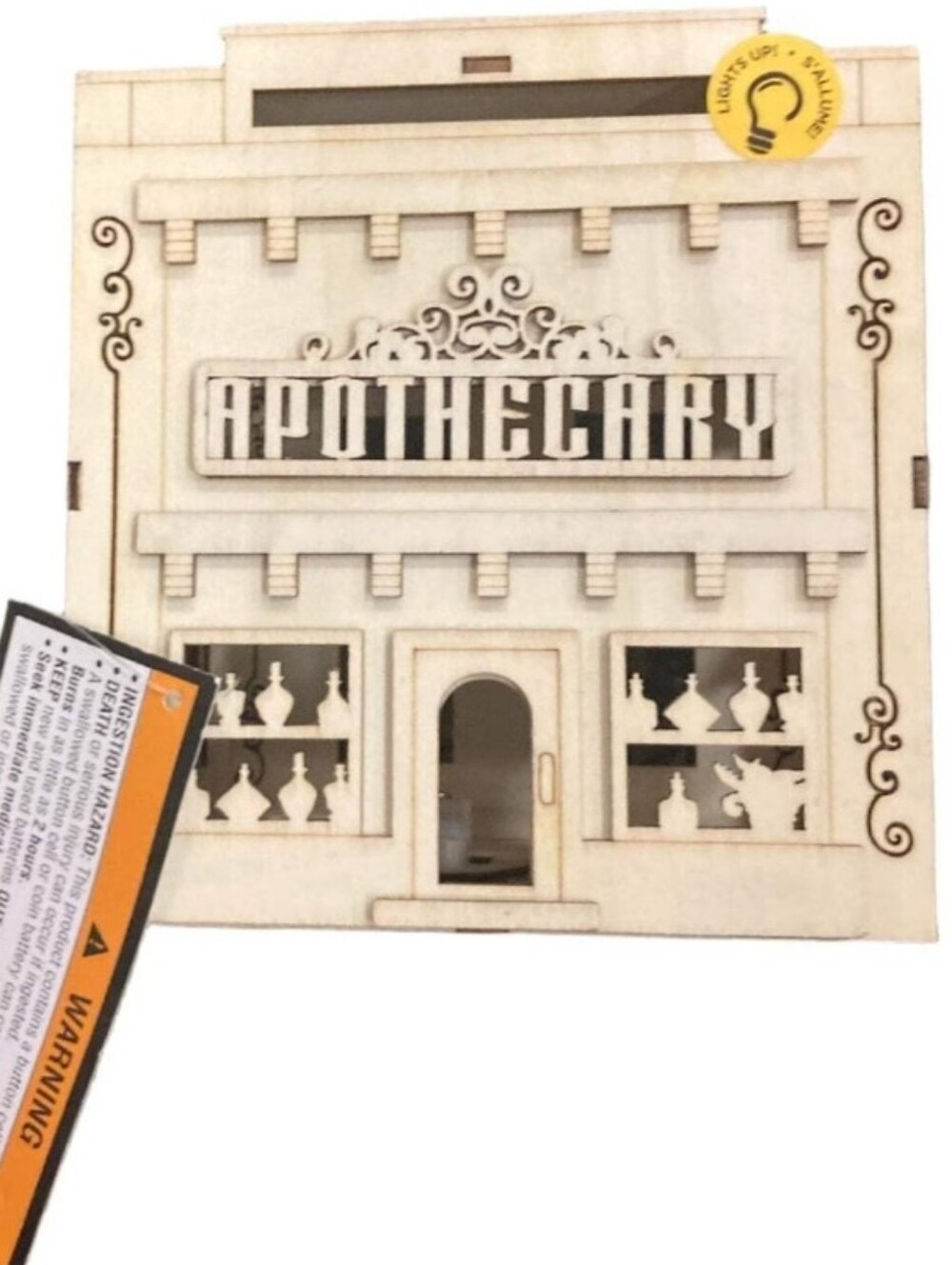 🎃 Makers Market - Halloween DIY Green LED Apothecary - Wood Décor Craft Kit
